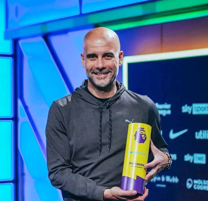 Pep Guardiola has been named EPL manager of the season
