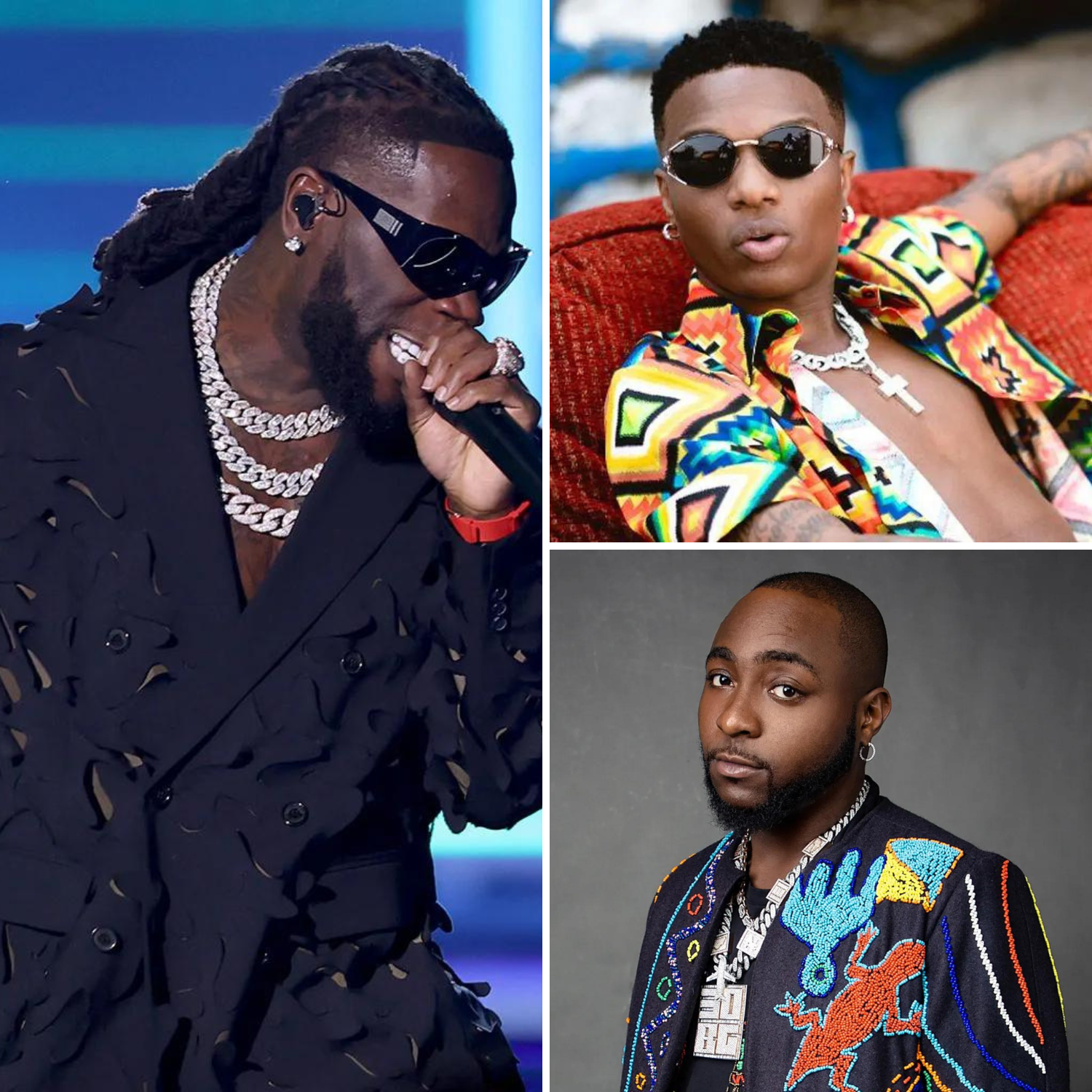 Davido Wizkid and Burna boy
