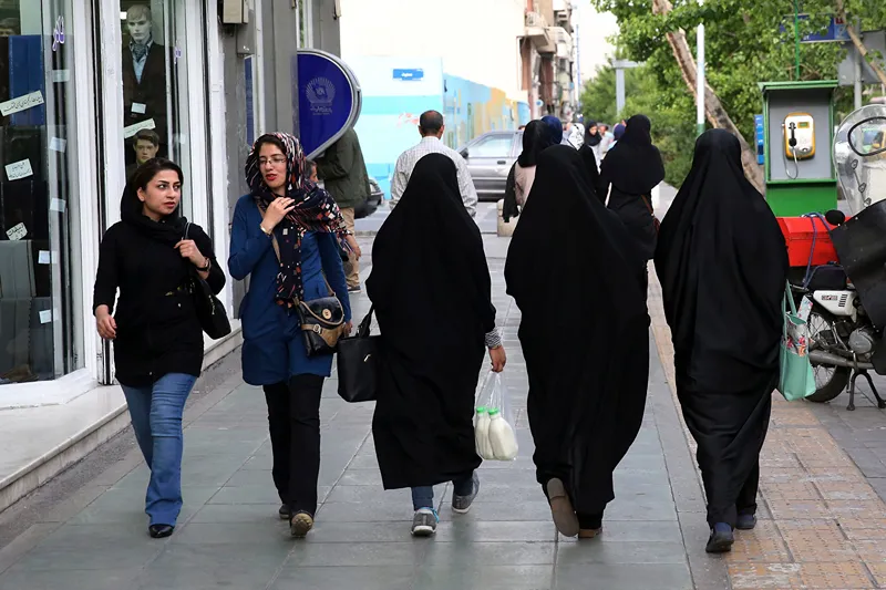 Iran morality police, women, headscarves