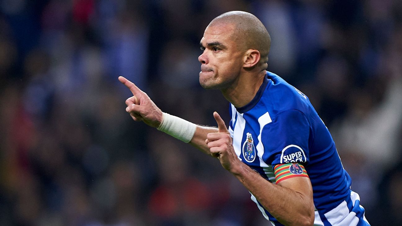 Pepe becomes the oldest player to score a Champions League goal