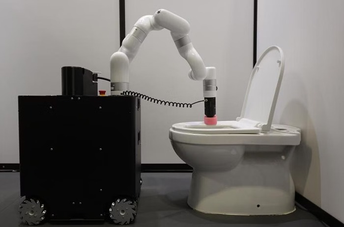 Abluo toilet-cleaning robot toilet cleaning public toilets