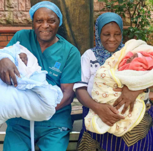 70-year-old woman who gave birth to a twins in Uganda 