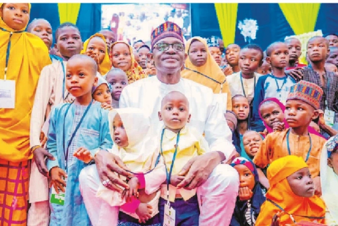 Gov. Buni clothes 5,000 orphans in Yobe
