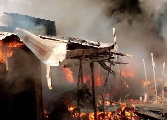 Shops Worth Millions Engulfed by Fire In Kano