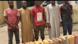 NSCDC parades suspected vandals and one with fake dollar notes in Bauchi