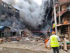 Three Buildings Raze Down In Lagos Market Fire 