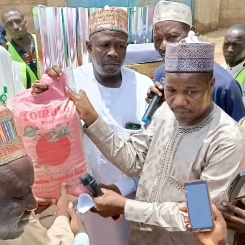 NEMA delivered Federal relief to Panteka Market fire victims in Kaduna