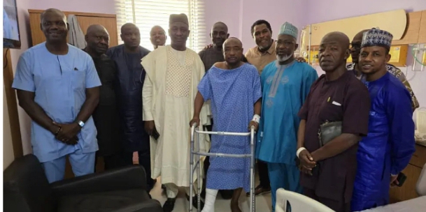 NFF visits Tijjani Babangida ex-Super Eagles star injured in crash