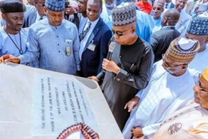 Vice President Kashim Shettima, Gombe State Governor, Inuwa Yahaya, NEDC Managing Director, Goni Alkali, Acting Governor of Borno State, Umar Kadafur, among others