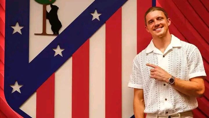 Atlético Madrid  unveils Conor Gallagher as their new signing from Chelsea.