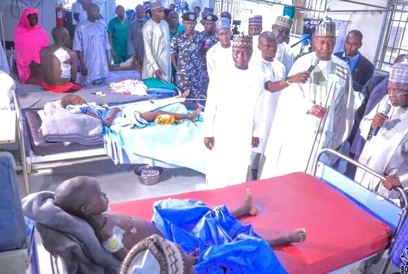 Governor Zulum Visits Bomb Blast Victims, Pledges Immediate Action and Policy Review