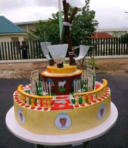 Bakers Craft Cake Replica of Jalingo Roundabout to Mark Taraba State's 33rd Anniversary