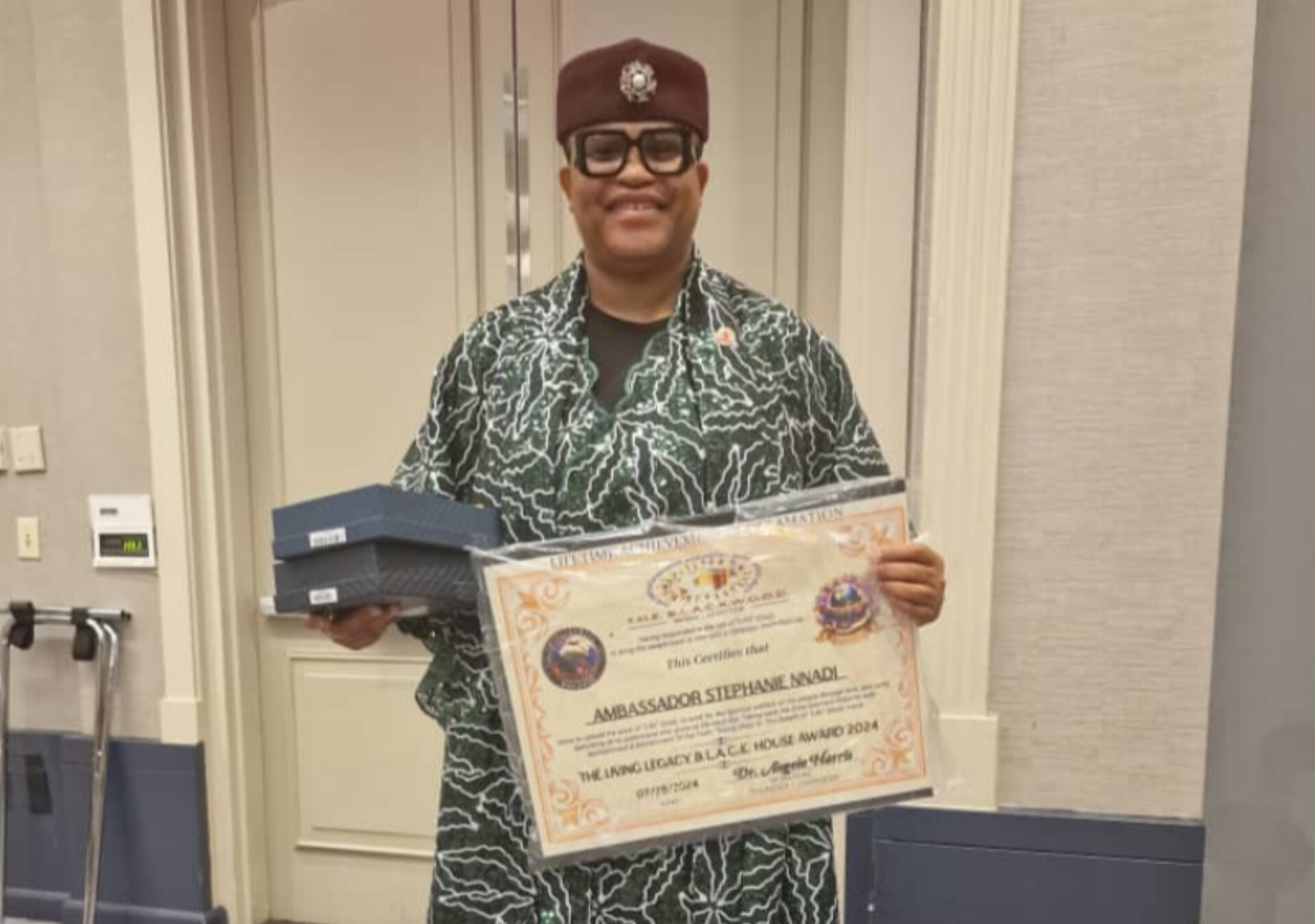 Amb. Nnadi Receives Prestigious Awards, Expresses Gratitude to Family, Friends and Well Wishers