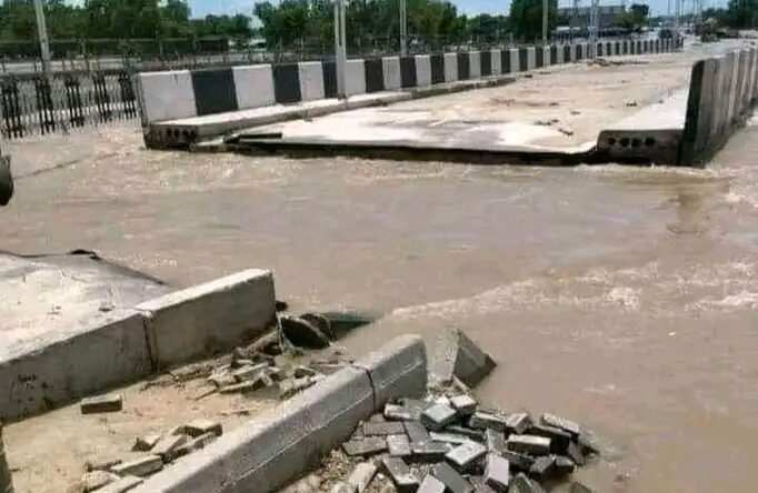 Flood Disaster in Maiduguri Causes Collapse of Gwange Bridge, Sparking Fears in the Region