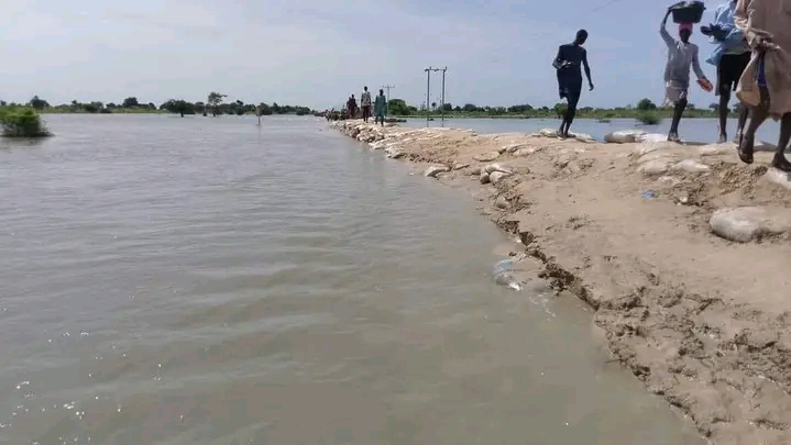 UPDATE: Flood Disaster Cuts Off Road Linking Maiduguri and Damboa, Causes Loss of Lives and properties in Borno State