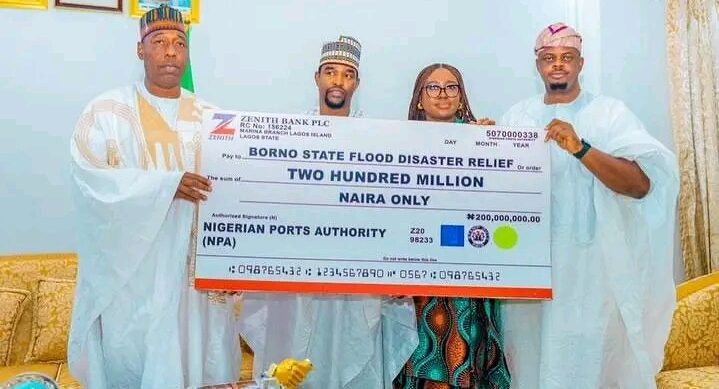 Nigerian Ports Authority Donates N200 Million to Borno for Flood Relief, Pledges Further Assistance