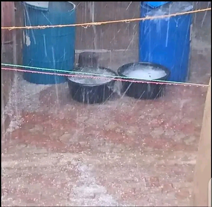 Heavy Downpour with Hail Hits Nguroje Town, Taraba State Amid Rainfall Shortage