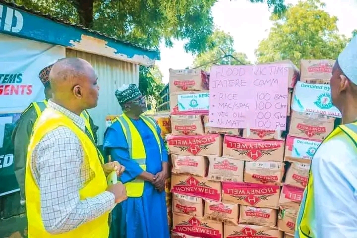 NEDC Distributes Relief Items to Flood-Affected Communities in Yobe State