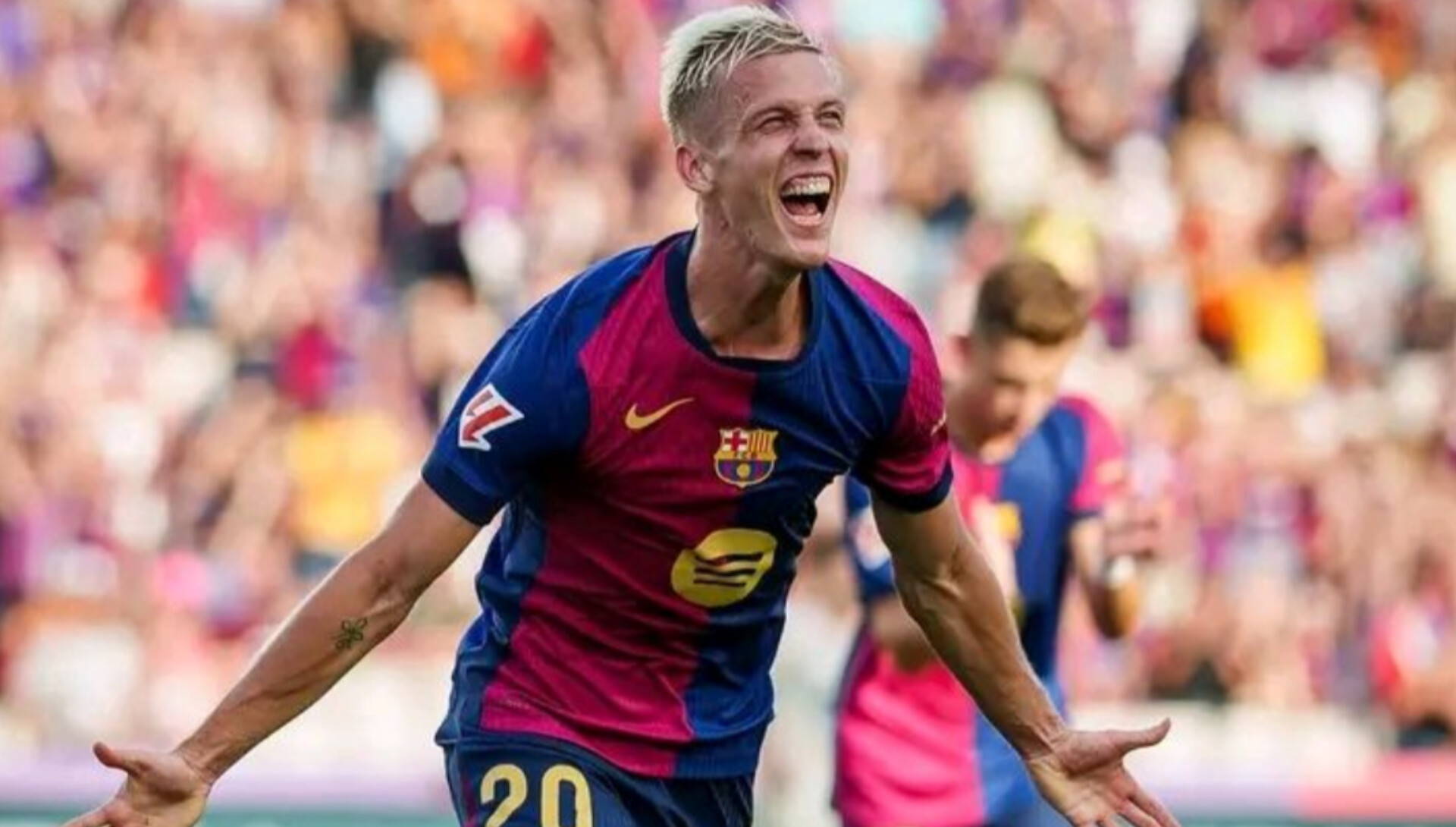 Dani Olmo to be sidelined for 4 to 5 weeks, Barcelona has confirmed.