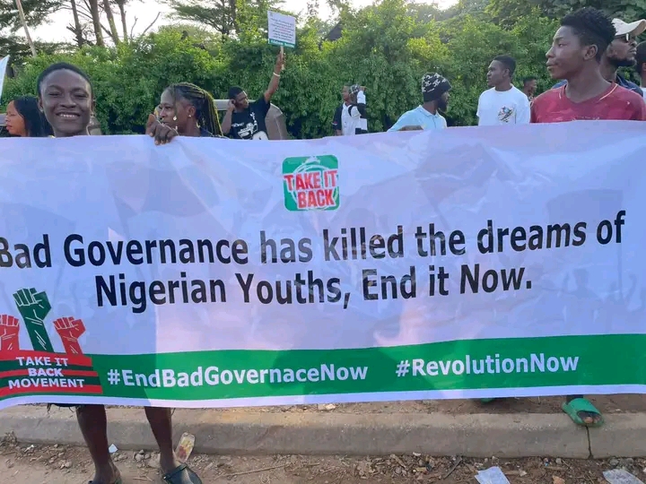 BREAKING: Protest Against Bad Governance Takes Place in Abuja on Independence Day Anniversary