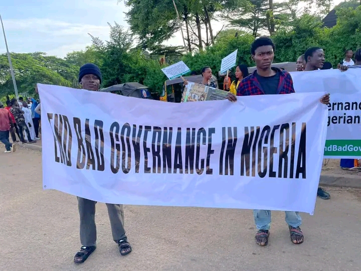 BREAKING: Protest Against Bad Governance Takes Place in Abuja on Independence Day Anniversary