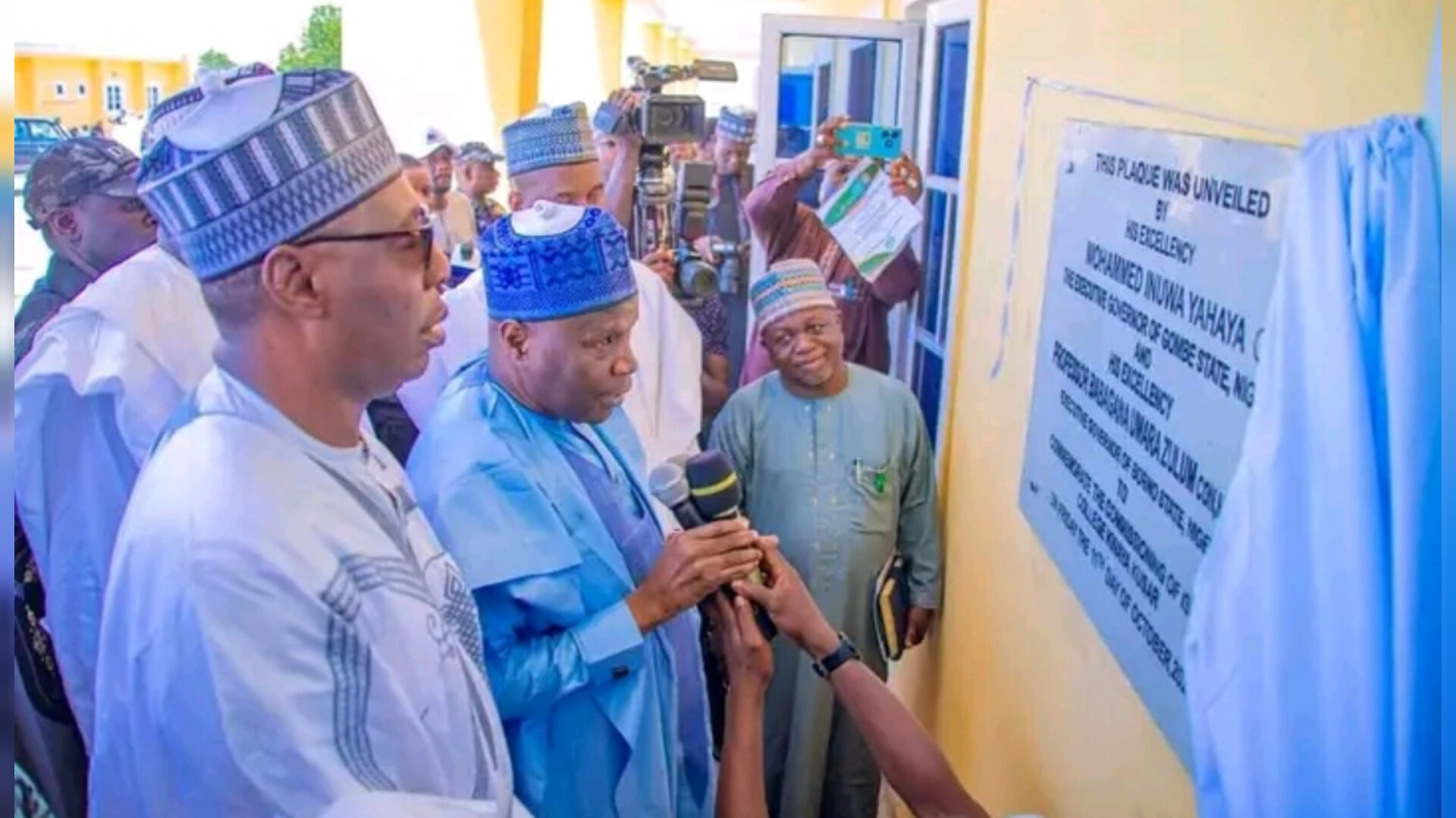 Gombe State Governor and Governor Zulum Inaugurate New Jumu'at Mosque in Borno