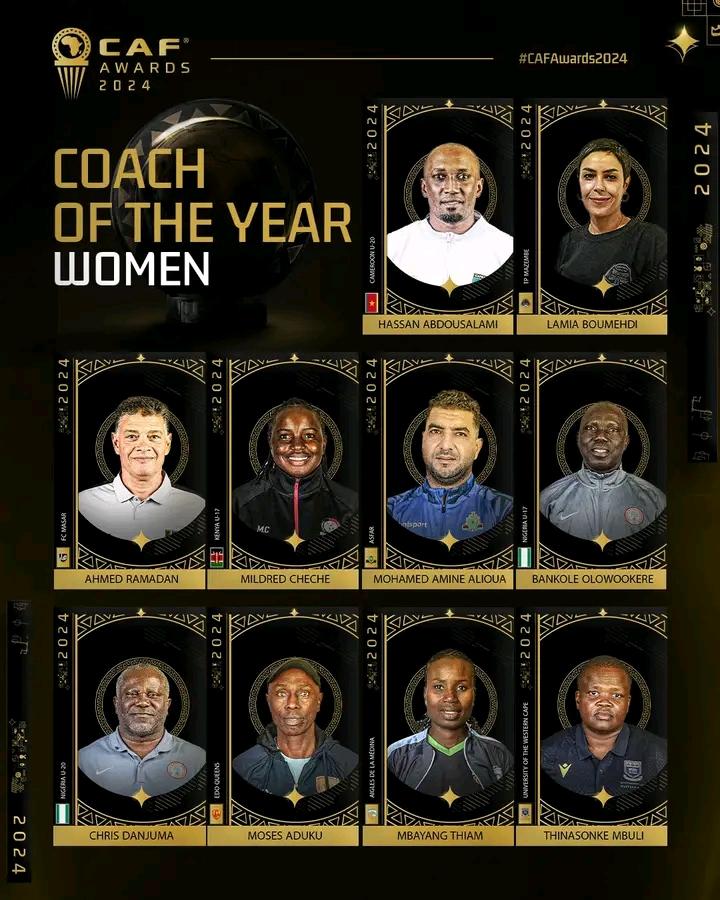 CAF Awards: Rasheedat Ajibade, Chiamaka Nnadozie, and the Super Falcons nominated in the Women’s categories.