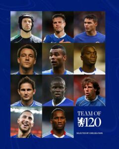 Chelsea Unveils Best XI to Celebrate 120 Years of History
