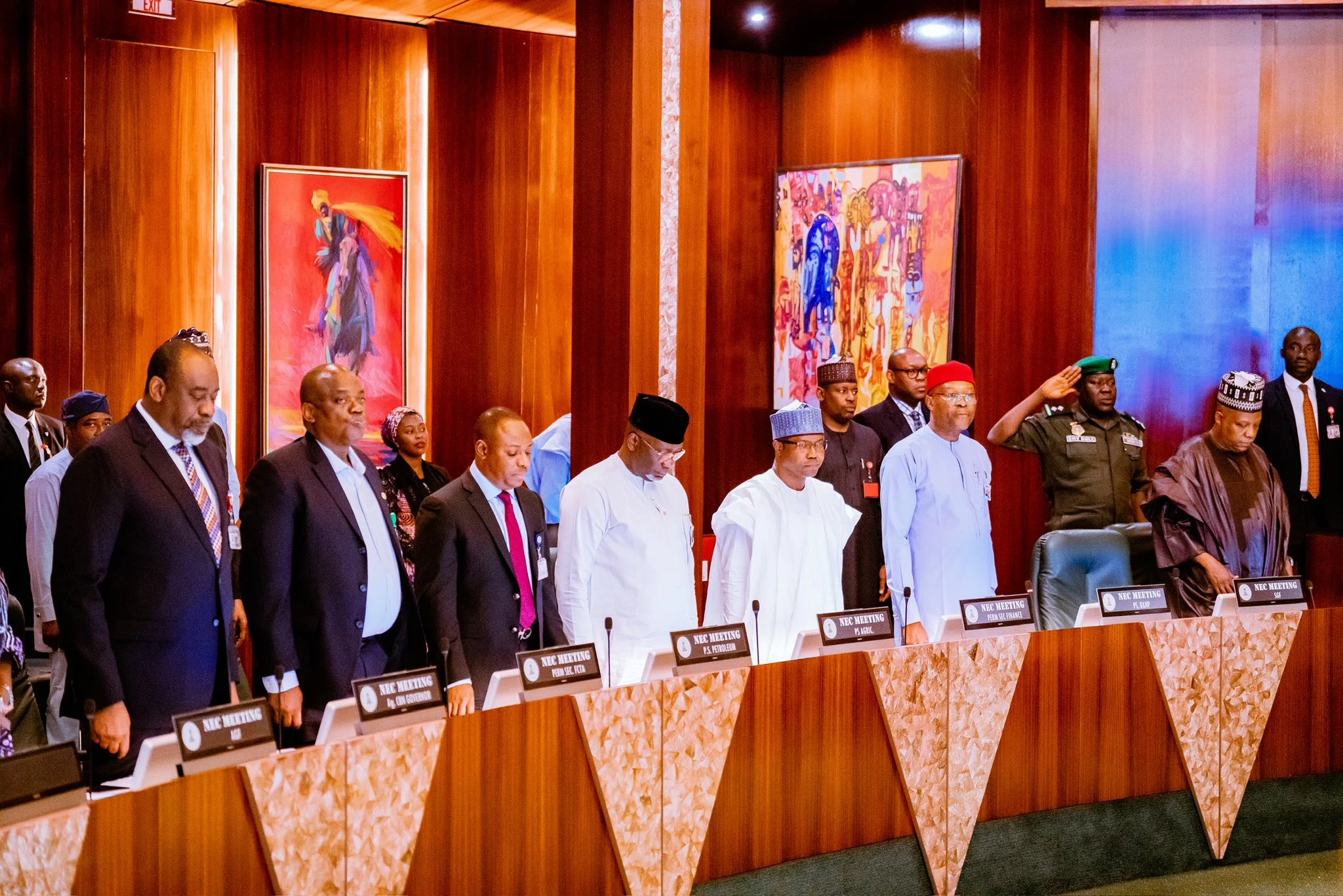 JUST IN: Shettima Presides Over NEC Meeting as Rivers Sole Administrator Ibas Makes First Appearance