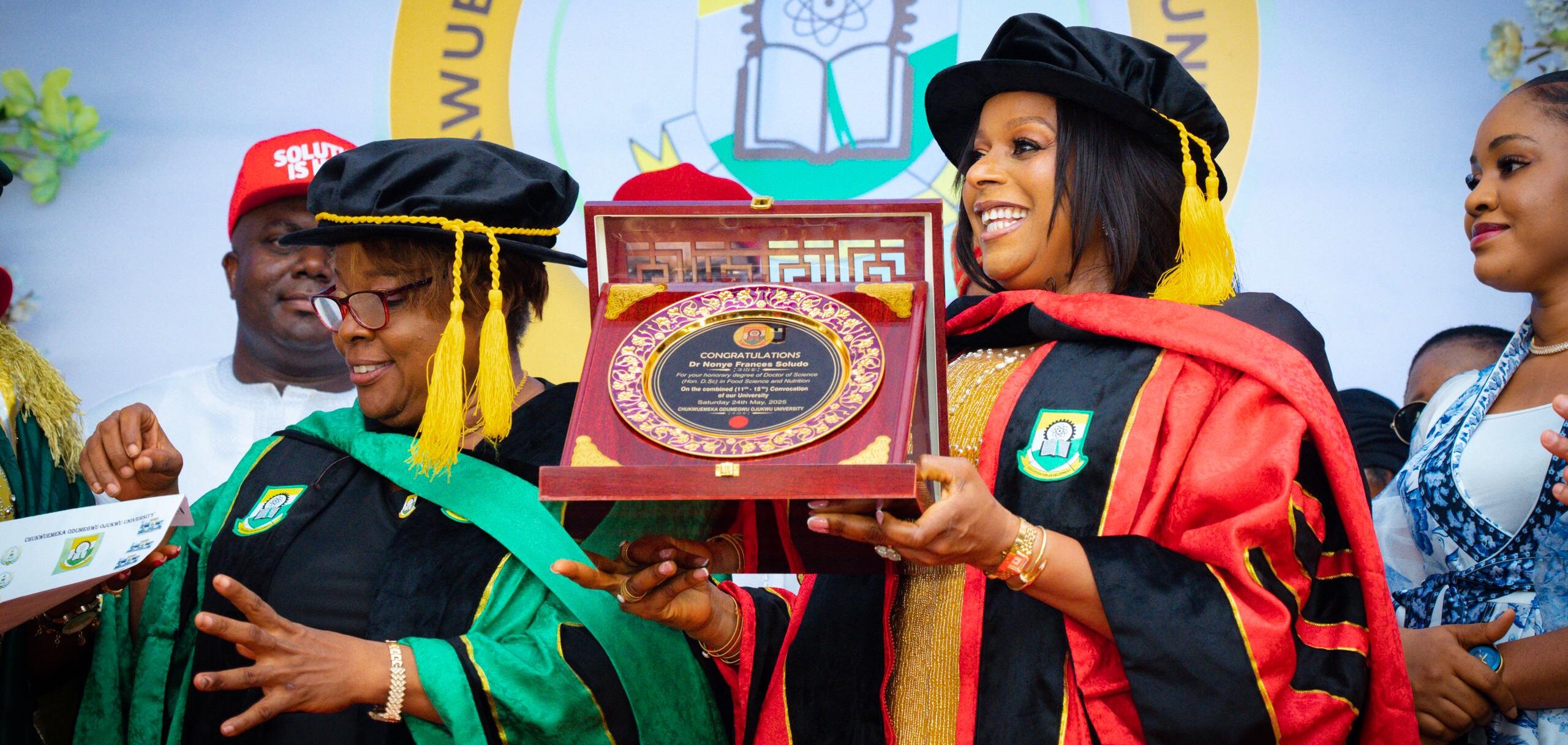 Mrs. Soludo Receives Honorary Doctorate as Anambra University Marks 25th Anniversary
