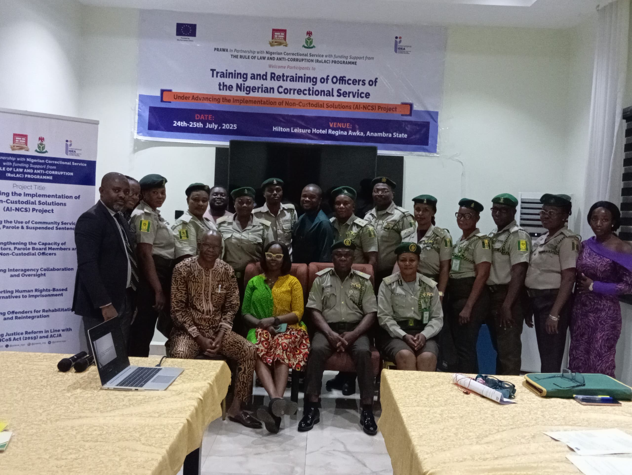 NCoS partner PRAWA to advance Correction, Rehabilitation of inmates in Anambra