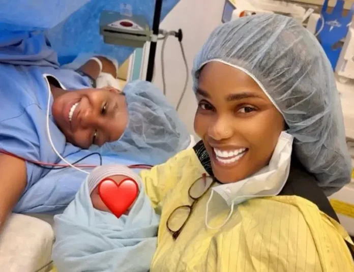 Iyabo Ojo is a Grandma as Priscilla Ojo, Juma Jux Welcome Baby Rakeem!