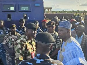Zulum Visits Bama Community, Condoles with Families of 63 Killed in Boko Haram Attack