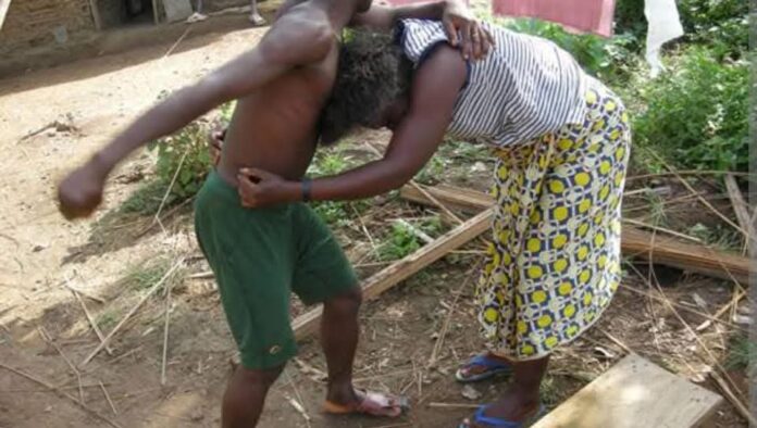 The Ogun State Police Command has confirmed the arrest of one Fatai Quadri after a viral video showed him brutally attacking his wife, Rukayat Quadri, at their home in Illese-Ijebu.