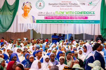 First Lady Launches “Flow with Confidence” Menstrual Health Campaign to Keep Girls in School