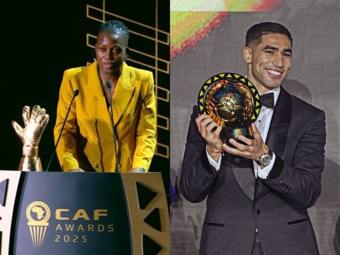 Nigeria’s Nnadozie Shines Again as Hakimi Claims Top CAF Honour
