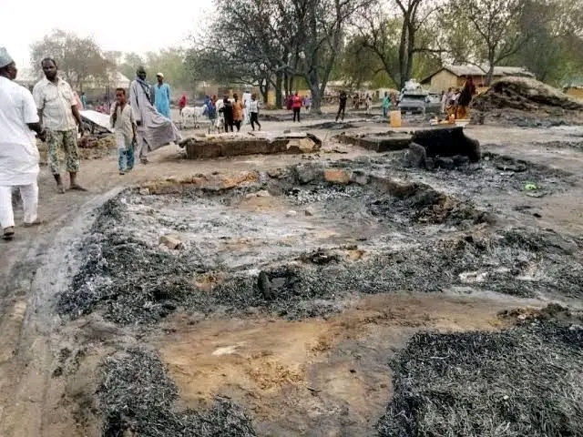 Fire Razes Over 100 Thatched Houses at Monguno IDP Camp in Borno State 