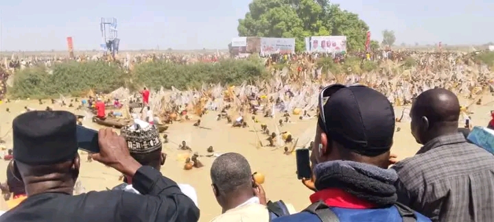 2026 Argungu Fishing Festival Begins Dramatically as Fishermen Rush River Ahead of Tinubu’s Arrival