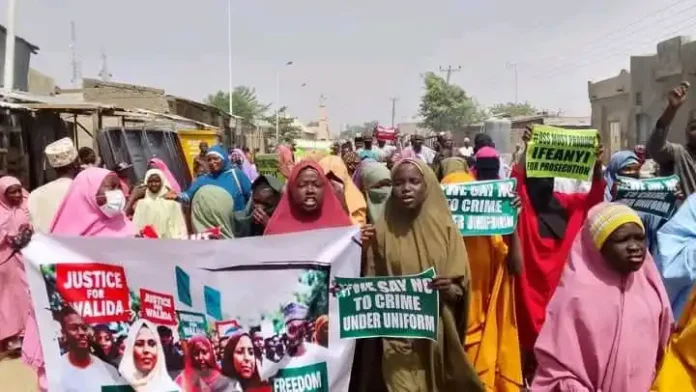 Protesters Reject Alleged Move to Free DSS Officer in Walida Case