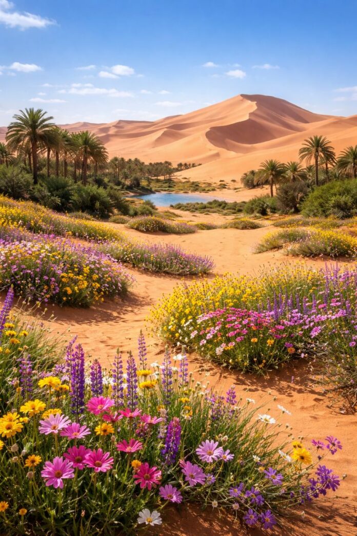 spring in sahara