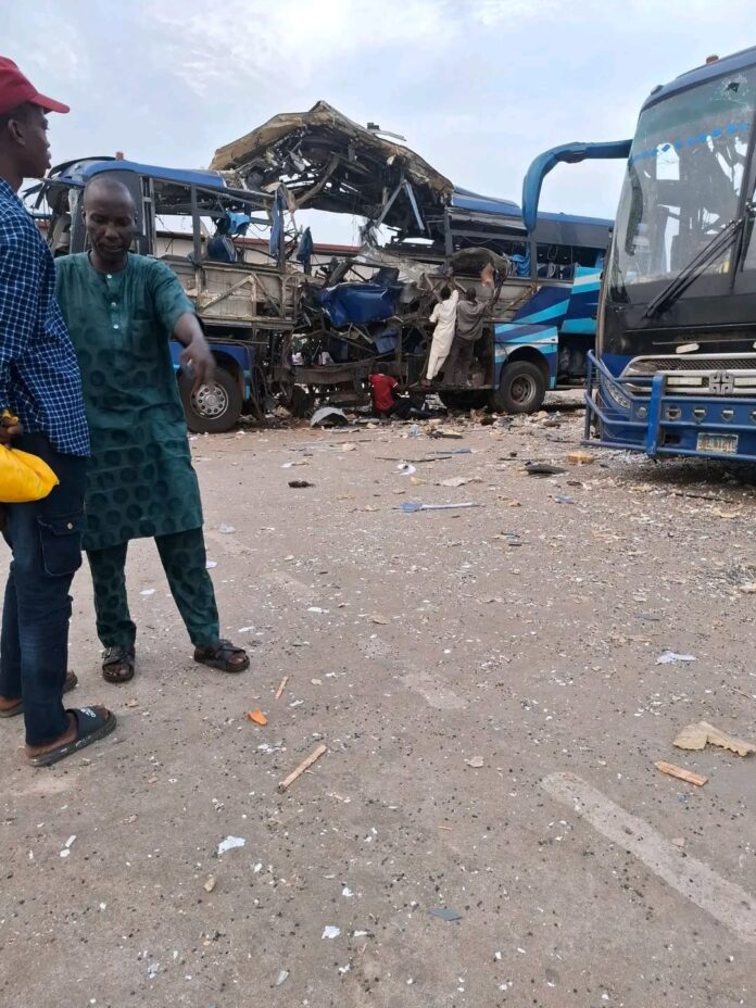 CNG Bus Explosion Destroys Vehicles at Kaduna Motor Park, No Casualties Reported