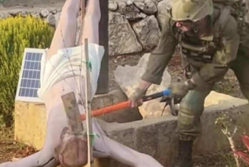 IDF Probes Soldier Over Vandalised Jesus Statue in Southern Lebanon