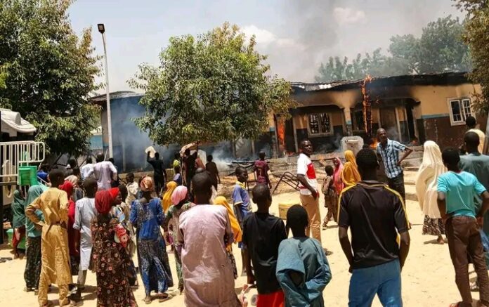 BREAKING: Fire Outbreak Hits Aisha Buhari Primary School in Benisheikh