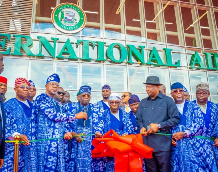 Tinubu: 'Today's Foundation is for Tomorrow's Prosperity'; Inaugurates Cargo Airport, Electric Bikes in Ogun State