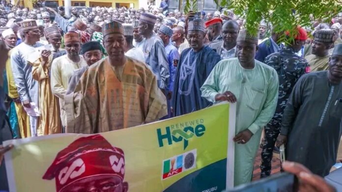 Tinubu Secures 100% Votes in Zulum’s Ward as APC Presidential Primary Holds in Borno