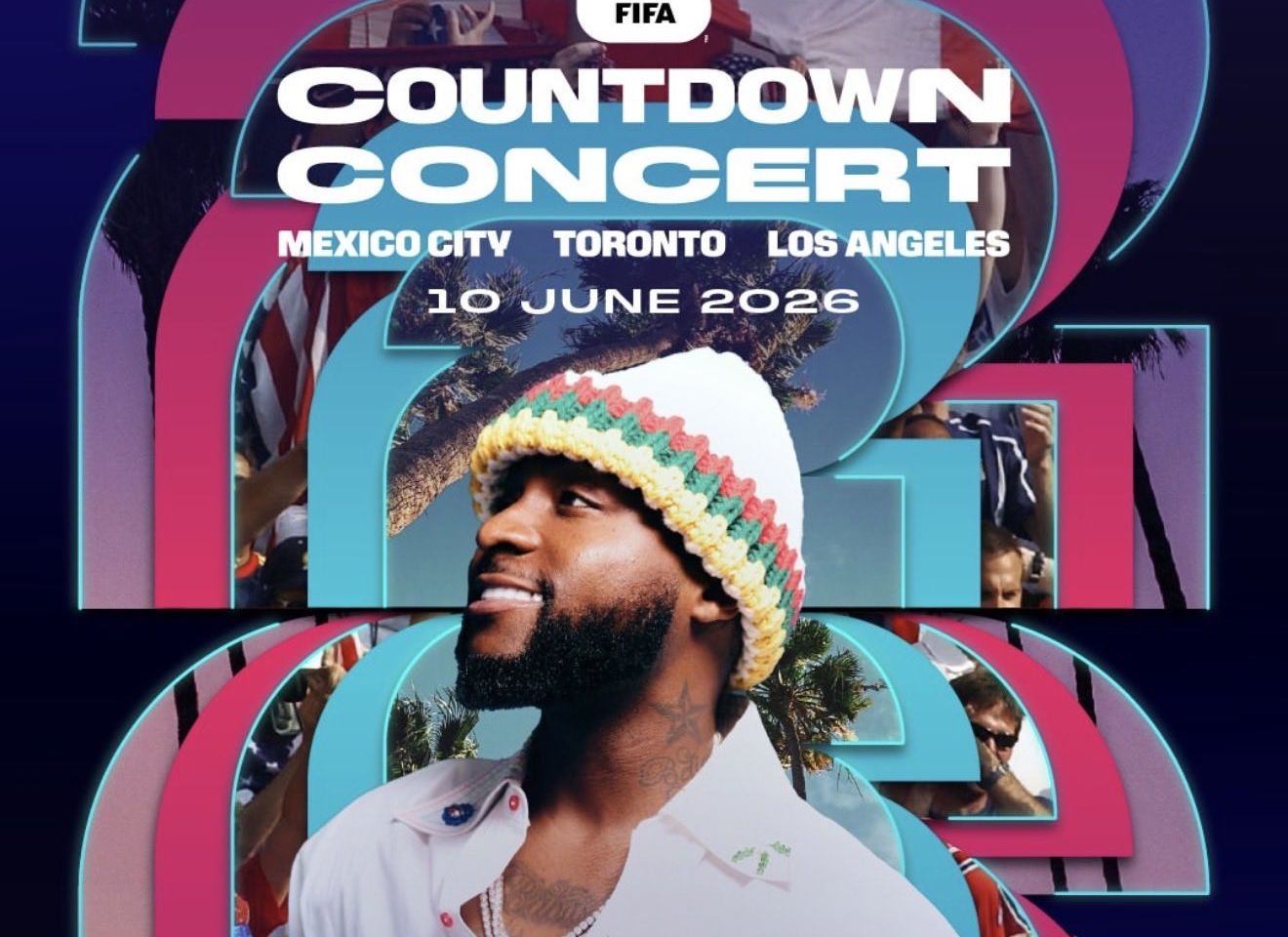Davido to Headline FIFA World Cup 2026 Countdown Concert in Los Angeles