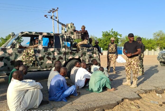 Troops Arrest 12 Boko Haram, ISWAP Suspected Collaborators in Borno Crackdown
