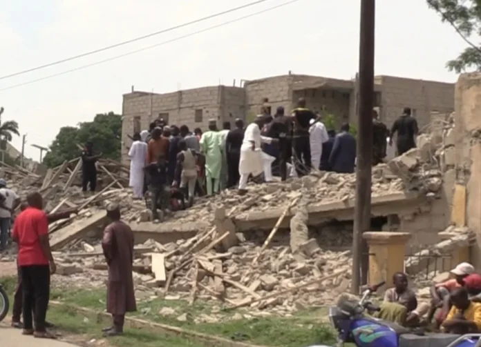 Panic as Two-Storey Building Collapses in Kano, Four Trapped