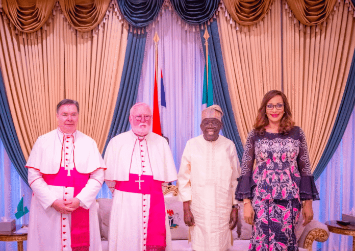 Tinubu Meets Vatican Envoy, pledges Stronger Govt-Church Partnership For National Peace