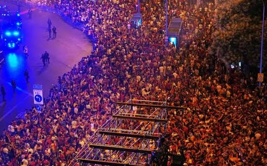 Spain World Cup celebrations
